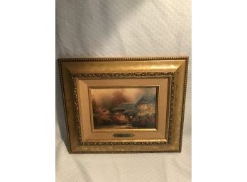 (014D) Thomas Kinkade Framed Picture - Heather Hitch