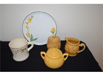 Lipton Tea Sugar Bowl, Plater, Cup And Sugar / Creamer