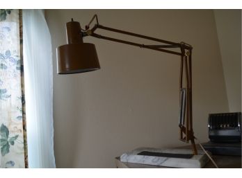 Vintage Drafting Desk Lamp On Marble Stand