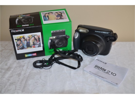(#106) Vintage Fuji Film Instax 210 Instant Camera In Box