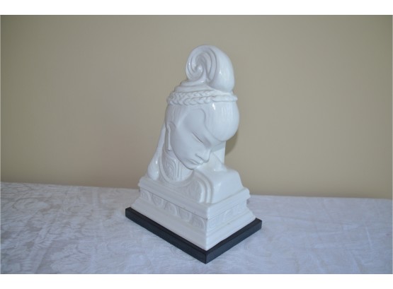 (#1) White Ceramic Sweet Girl Statue