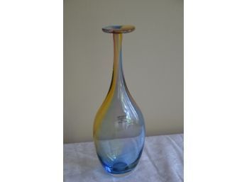 (#5) Kosta Boda Glass Colored Artist Choke Vase 11'H