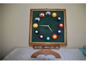 (#123) Quartz Billiard Clock  (not Sure If Works)