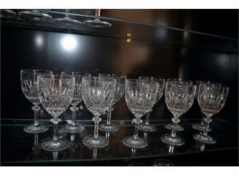 (#31) Gorham Crystal 11 Water Wine Glasses