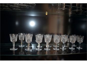 (#29) Waterford Crystal 15 Cordial Glasses