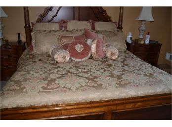 King Comforter Set With Decorative Pillow And Sham