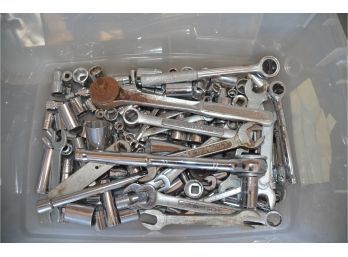 (#192) Craftman Bucket Full Of Wrenches, Ratchet Set