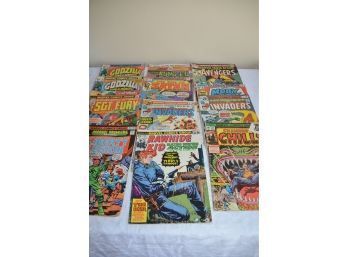 (#162) Vintage Marvel Comic Books: Godzilla, Libery Legion, Moby Dick