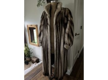 Fitch Fur Coat Custom Made Small 4ft Long