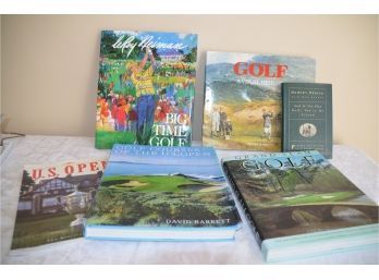 (#51) Lot Of 6 Books Hardcover  And Soft Cover On Golf