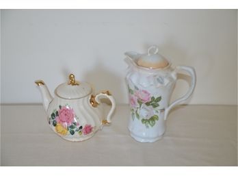 (#73) Tea Pots (2 Of Them) Sadler England 6.5'H And German 9'H