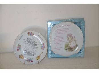 (#179) Decorative Plates With Sayings: Kitchen Prayer And What Is A Mother