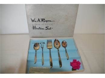 (#95) William Rogers Silver-plate By Oneida Serving Hostess Set In Box