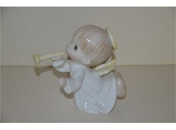 (#26) Precious Moments 1991 Enesco 442281 Angel With Horn 6'H