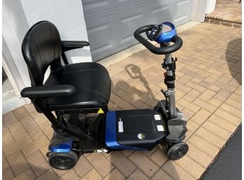 Motorized Foldable Solax Easy Life Scooter Uses Lithium Battery Airplane Accessible 2 Years Old