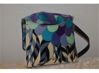 (#67) Colorful Fun Emilio Pucci Velvet Italy Handbag