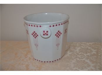 (#49) Antique Victorian Porcelain Slop Pot Allertons England Cube