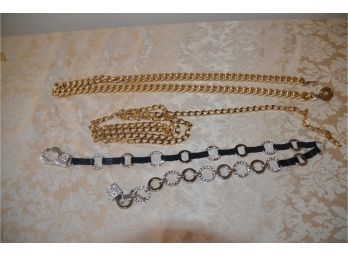 (#71) Assort Of Chain Belts (3 Of Them)