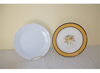 (#33) Serving Platter 12' Floral Plate Grand Bahama Fine Stoneware Dishwasher Safe