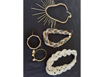 (#117) Costume Jewelry Necklaces, Alex And Ani Bracelet