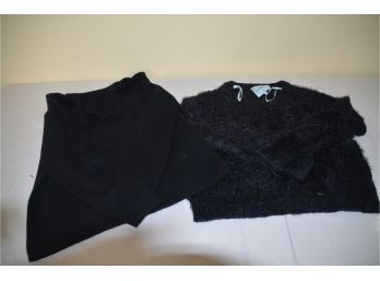 (#102) Cashmere Black Ladies Sweaters (2)
