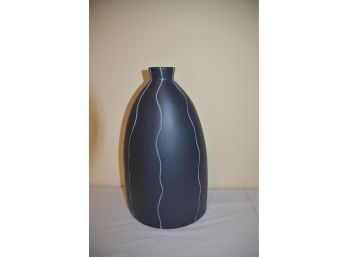 (#1) Black Modern Ceramic 15'Tall Vase