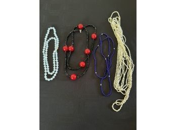 (#122) Beaded Costume Jewelry Necklaces