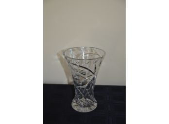 (#54) Cut Glass Vase 8.5'H