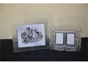 (#64) Glass Picture Frames (one Small Chip On Edge)