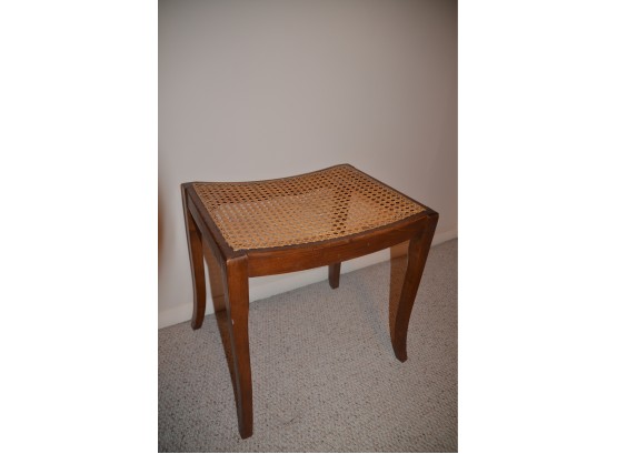 Small Caned Bench / Foot Stool