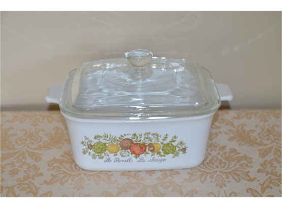 (#44) Vintage Corning Ware 7x5x3 Casserole With Glass Cover