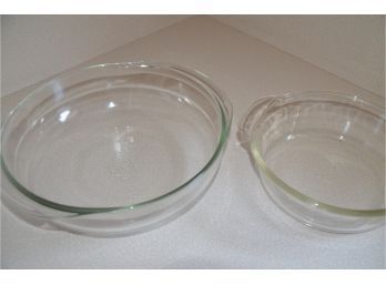 (#55) Pyrex  And Anchor 3 Quart Oven Ware Mixing Bowls