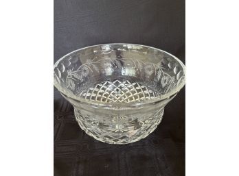 (#20) Crystal 6' Round Candy Bowl 5'H