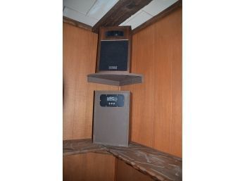 (#284) Set Of Claricon Air Suspension Speakers Model 67-345