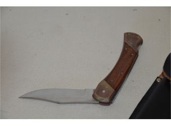 (#281) Pocket Knife In Leather Case