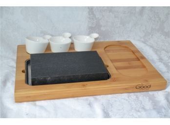 (#34A) Hibachi Grilling Lava Hot / Cold Stone Cooking Platter