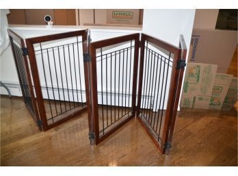 (#54) Frontgate Dog Or Child Gate 6 Panels Heavy Quality