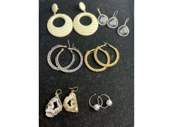 (#159) Pierced Earrings 5 Pairs