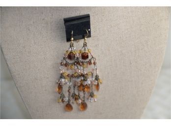 (#158) Hanging Bead Earrings 3'