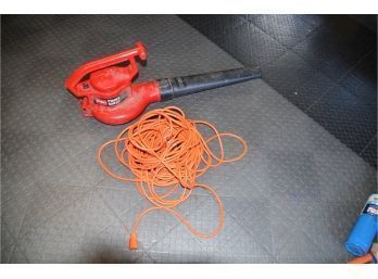 (#96) Toro Electric Leaf Blower With Like New Extension Cord