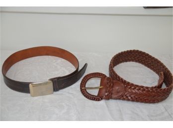 (#118) Leather Belts Size Small