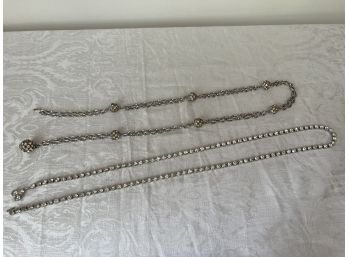 (#121) Rhinestone Chain Belts (2 Of Them)