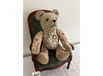(#209) Bear Pippin Bear 13'H With Chair