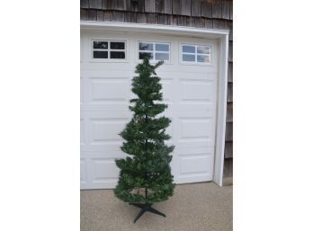 Expandable 7 Foot Artificial Christmas Tree With Stand And Lights With Instructions - Works