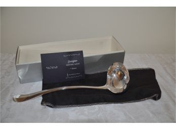 (#32) Georgian Silver-Plate Serving Ladle By Gerity With Felt And Box