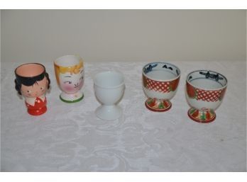 (#92) Egg Cups (5 Of Them) Poached / Soft Boiled Breakfast Cups