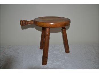 (#214) Foot Stool 3 Legged With Handle
