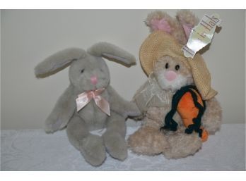 (#201) Gibson Greetings Haresin Hats Stuffed Rabbits