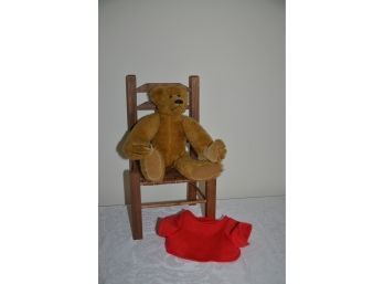 (#205) Bearly There Company Eureka Bear 14' Height Designed By Linda Spiegel With Chair