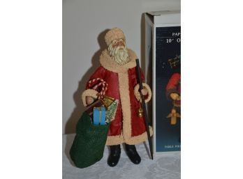 (#177) Paper Fabric Mache Old World Santa 10' New In Box